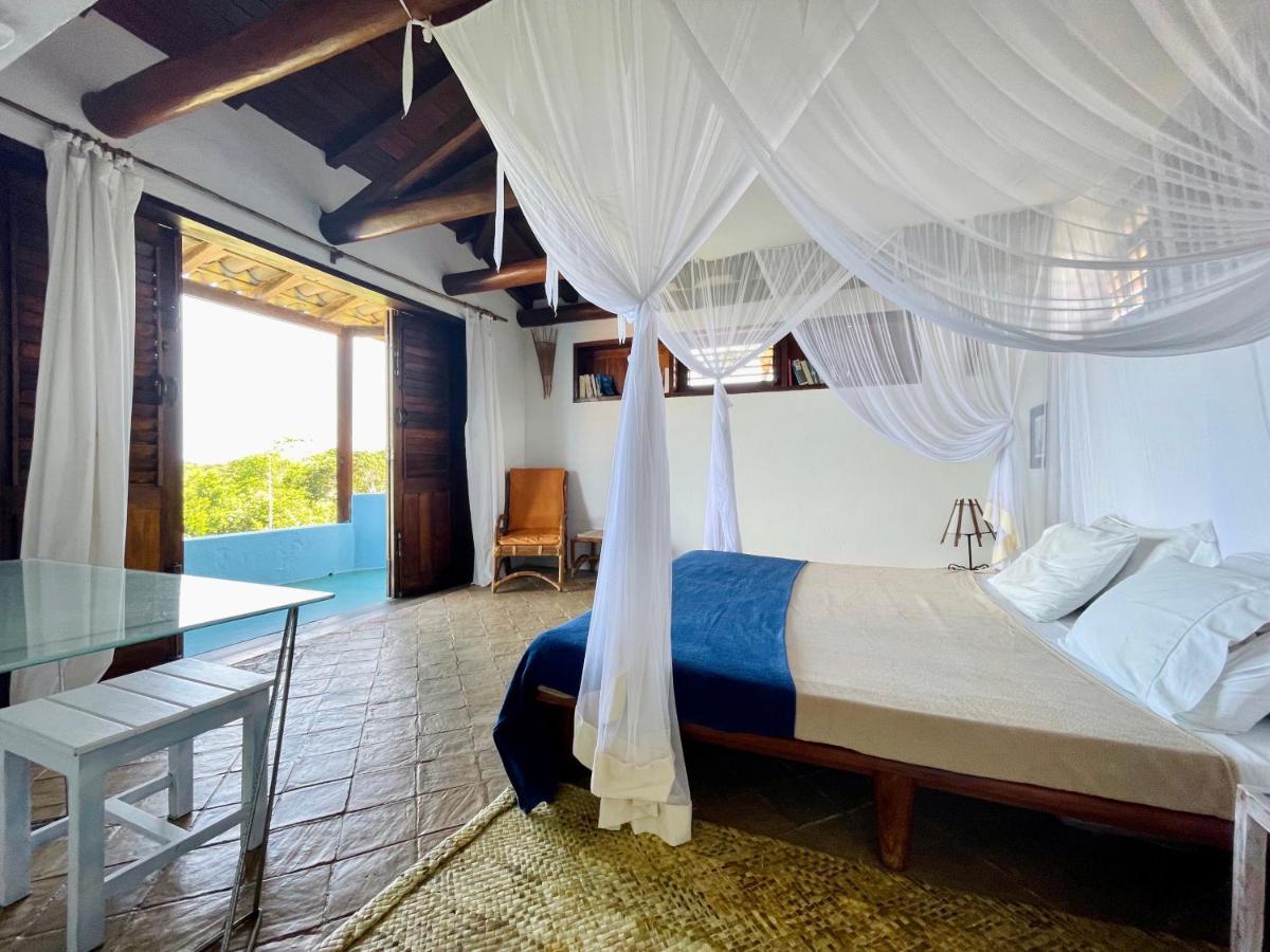 Espelho Bahia Blue House Bed & Breakfast Praia do Espelho Exterior foto